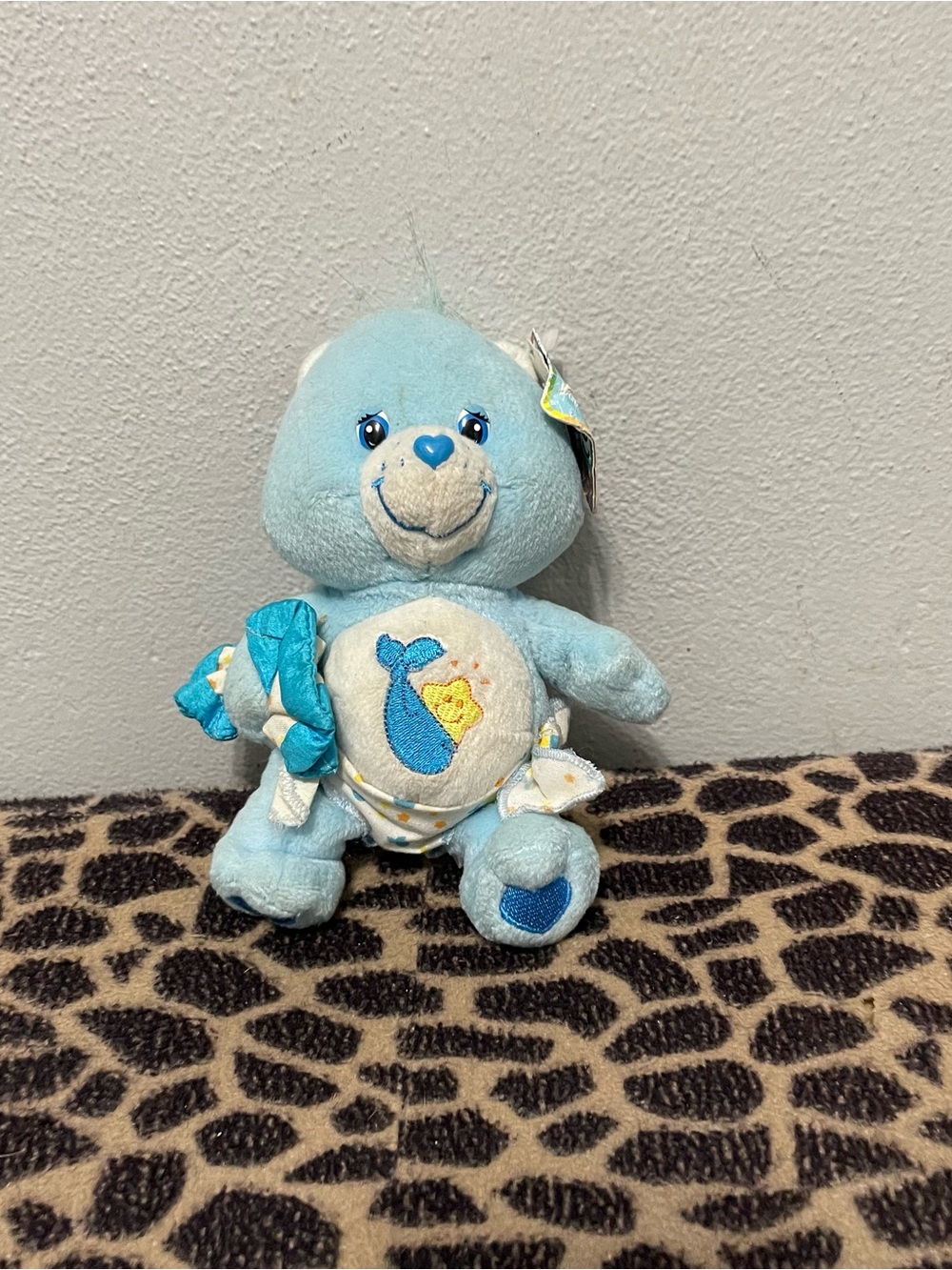 Vintage Care Bears Baby Tugs Bear Collectible Blue Small NWT Unisex